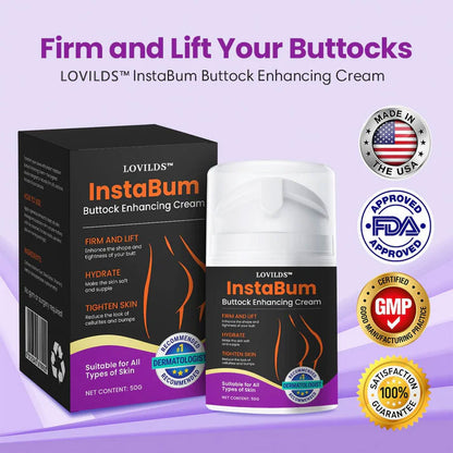 （Limited Time Discount 🔥 Last Day) LOVILDS™ InstaBum Buttock Enhancing Cream